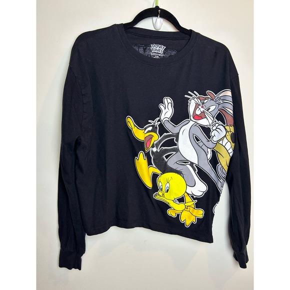 Looney Tunes Graphic Long Sleeve Tee Size XL 100% Cotton - Picture 2 of 9